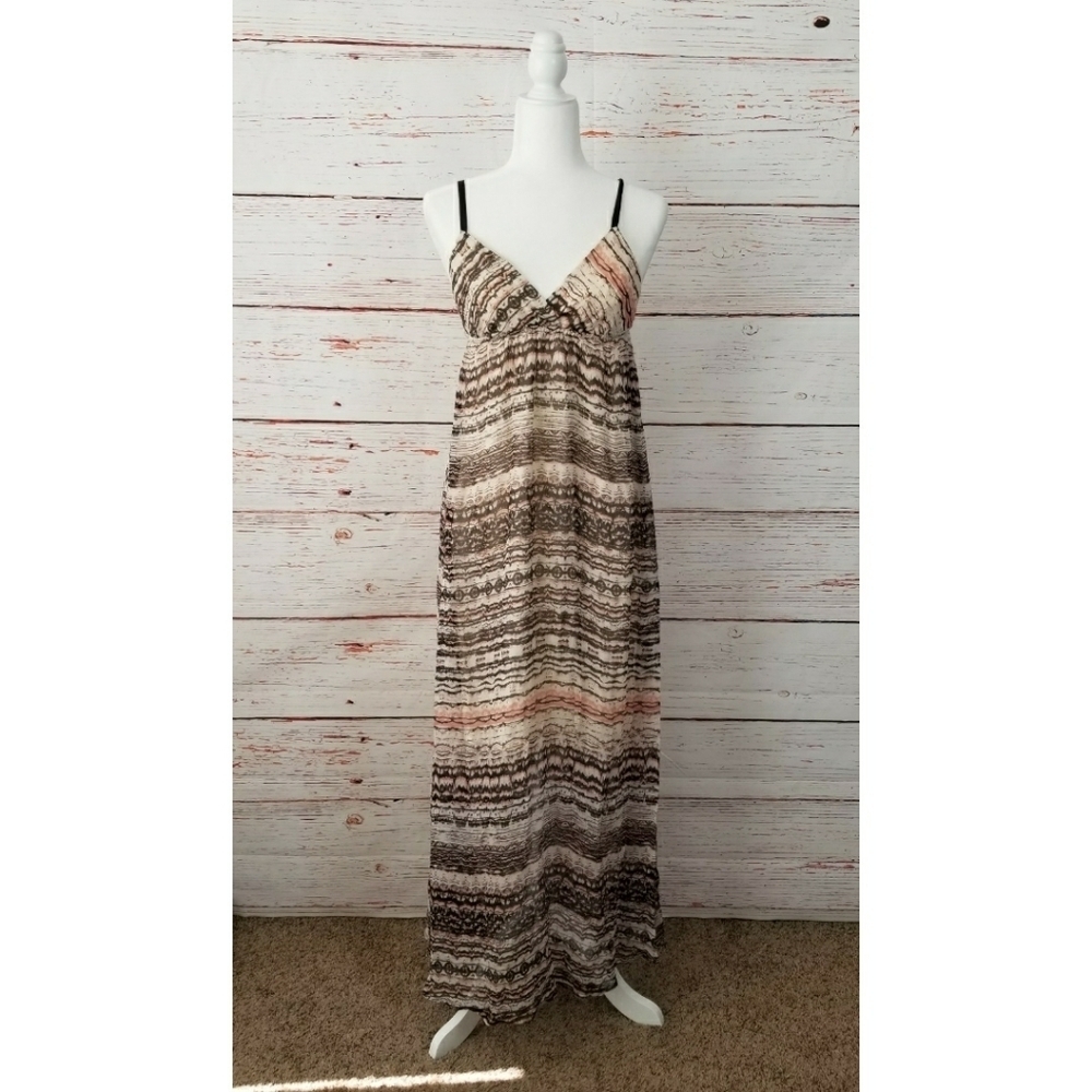 GYPSY 05 // printed double layer silk maxi dress
